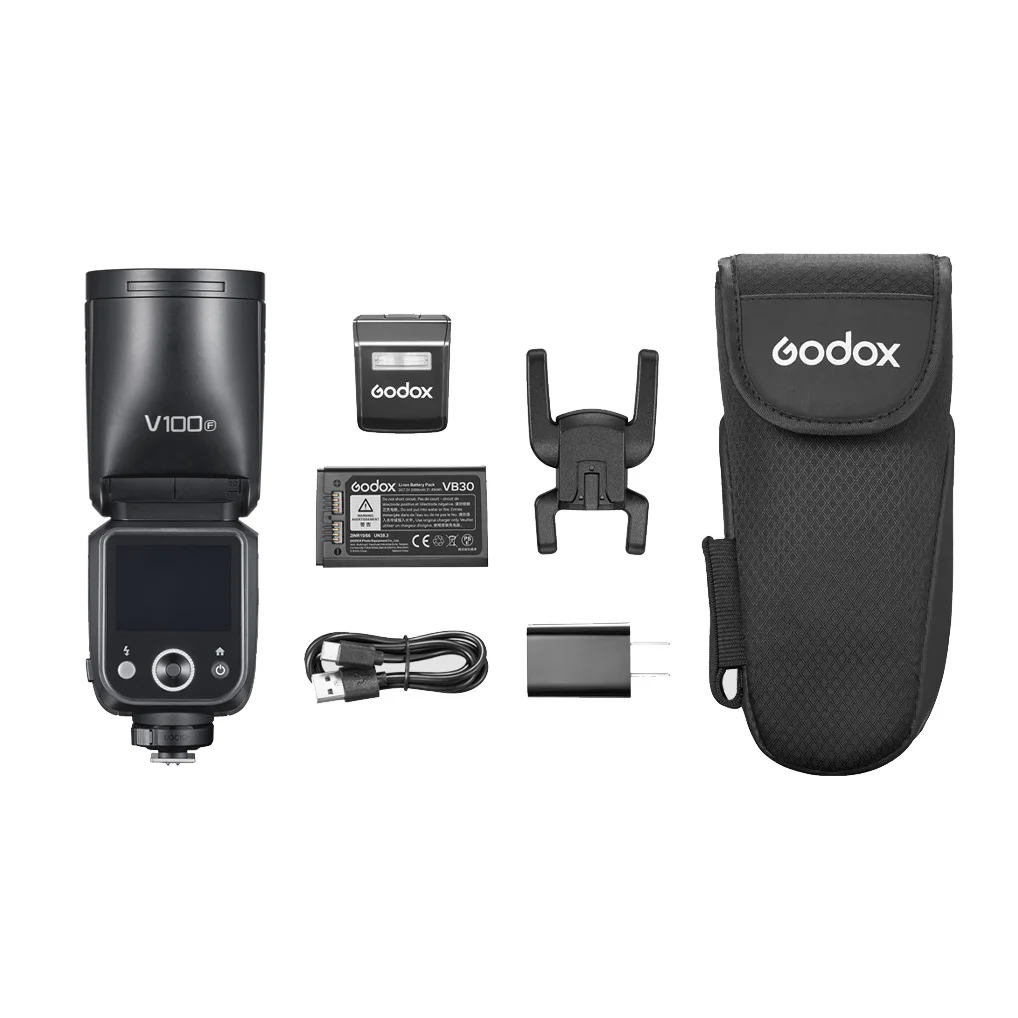 Вспышка накамерная Godox V100F TTL с круглой головкой для Fujifilm