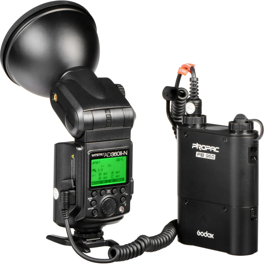 Вспышка накамерная Godox Witstro AD360II-N с батарейным блоком PB960