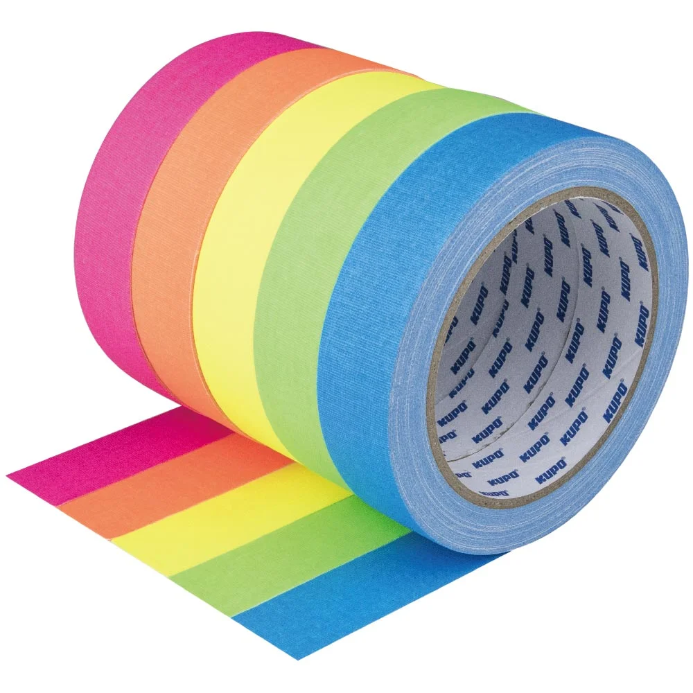 Лента клейкая KUPO CSS-2415OG CLOTH SPIKE TAPE оранжевая