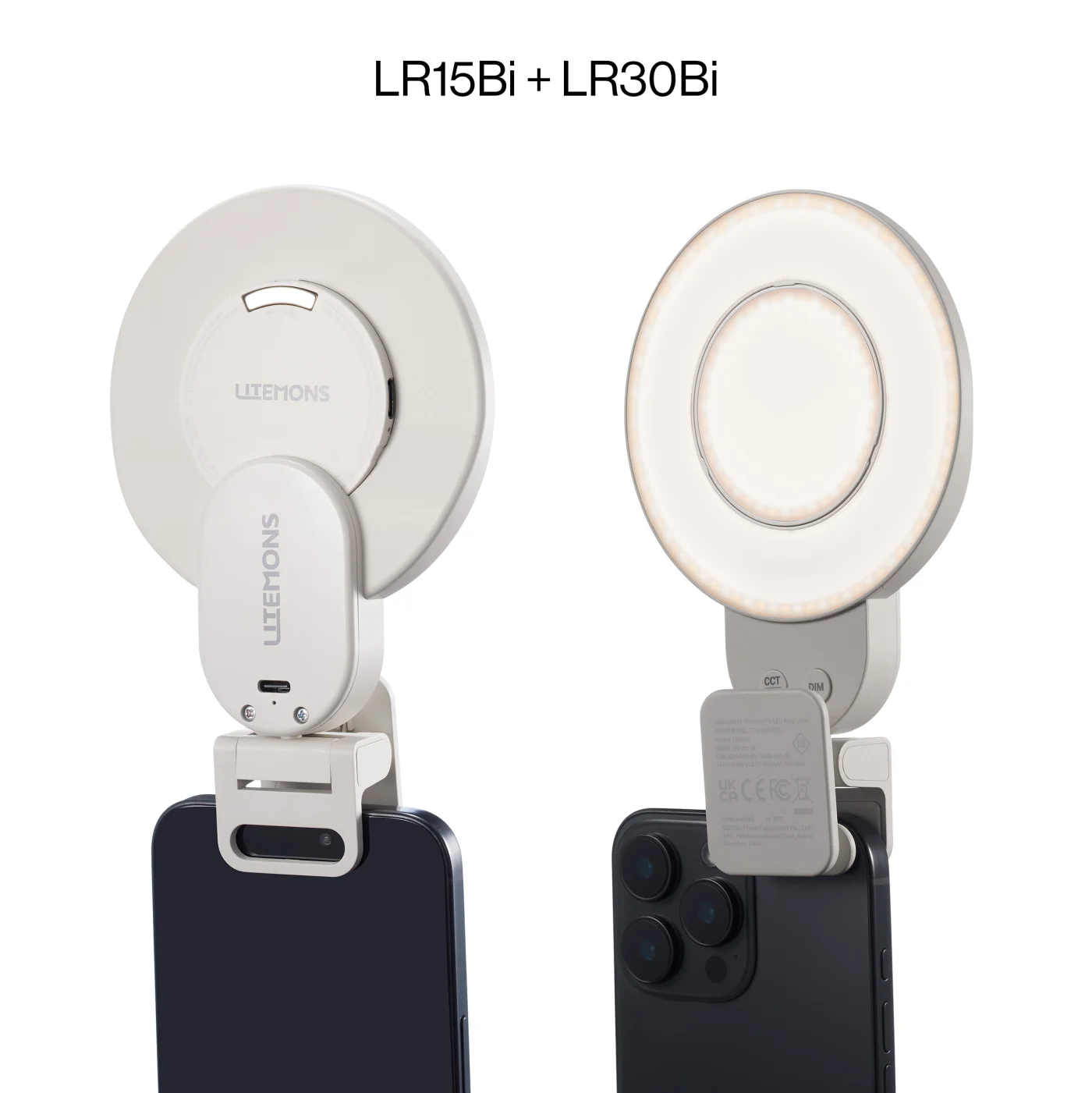 Осветитель светодиодный Godox LITEMONS LR30Bi кольцевой для смартфона