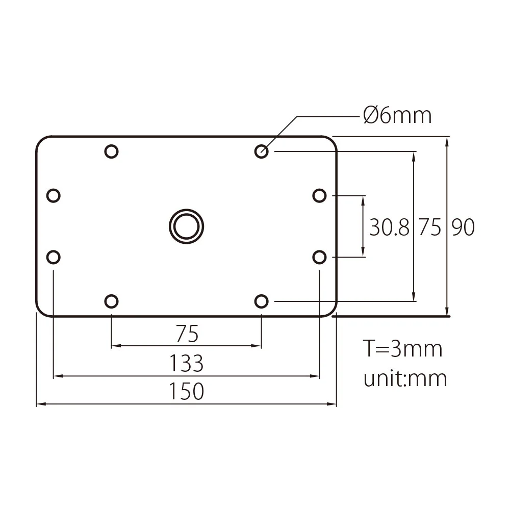 Кронштейн KUPO KS-044 9" BABY WALL PLATE
