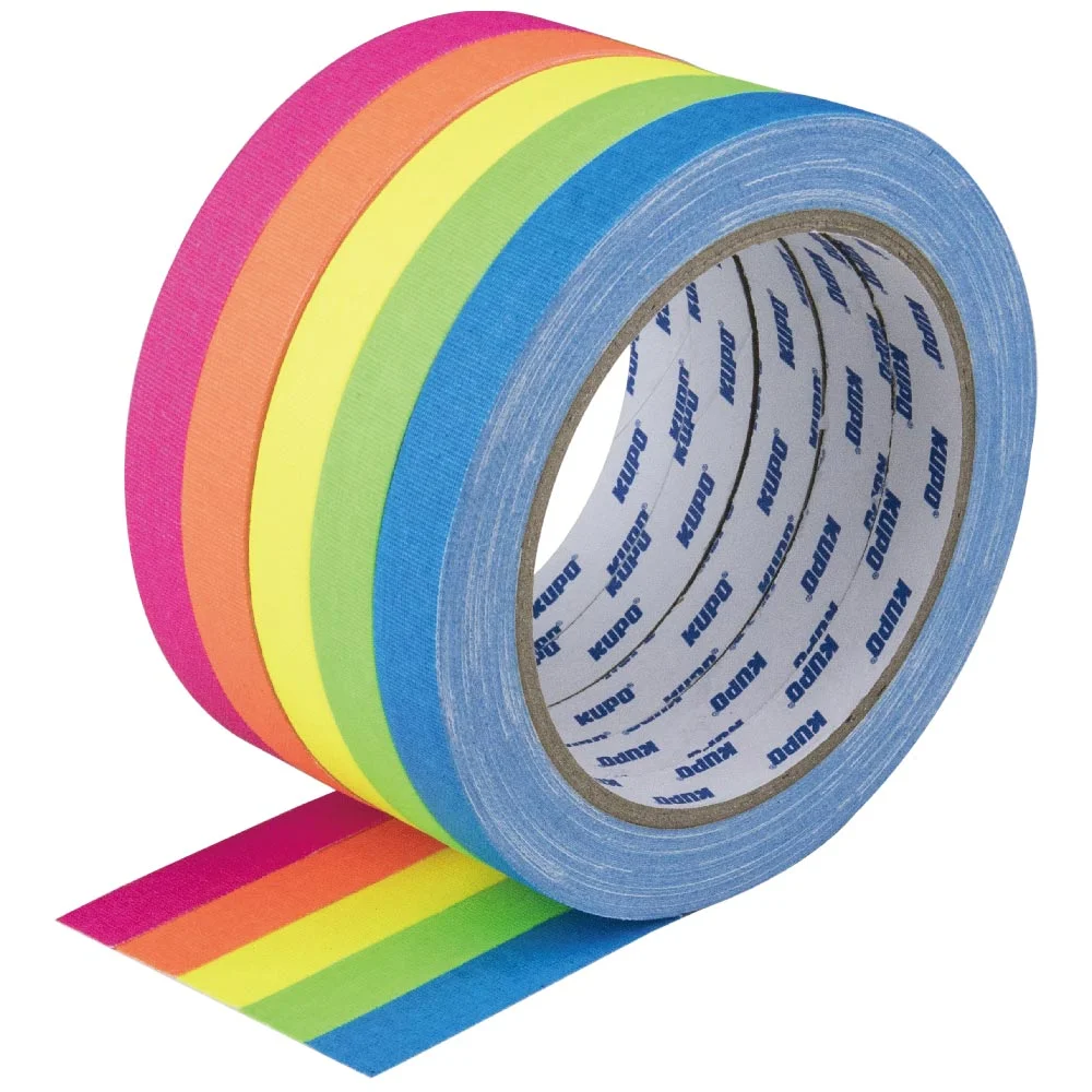 Лента клейкая KUPO CSS-1215OG CLOTH SPIKE TAPE оранжевая