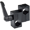 На фото изображено Зажим KUPO KCP-194 LOCKABLE SWIVEL ROD CLAMPS 16мм