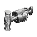 На фото изображено Головка KUPO KCP-200 2-1/2" GRIP HEAD SILVER