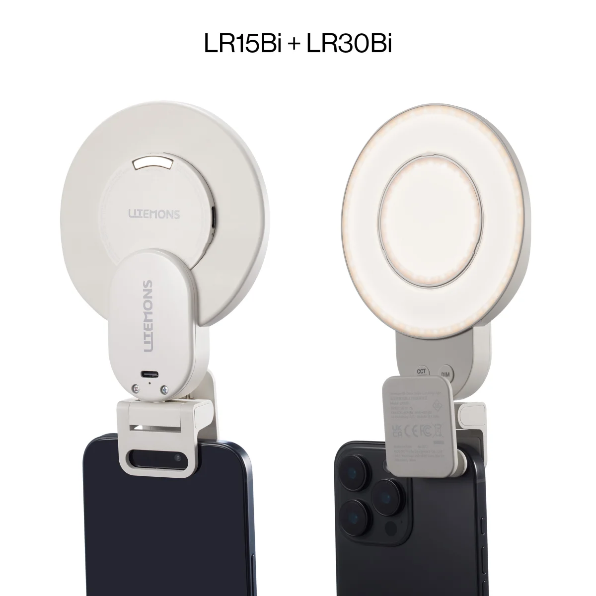 Осветитель светодиодный Godox LITEMONS LR30Bi кольцевой для смартфона