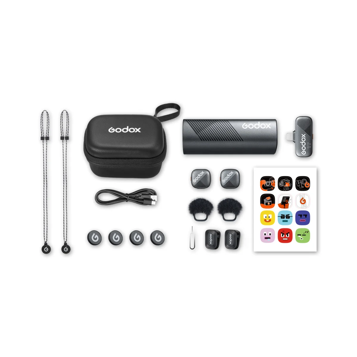Петличная радиосистема Godox Cube SL Kit 2 для смартфона