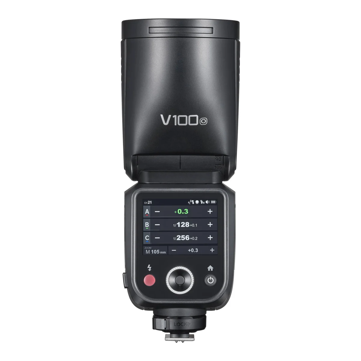 Вспышка накамерная Godox V100O TTL с круглой головкой для Olympus/Panasonic