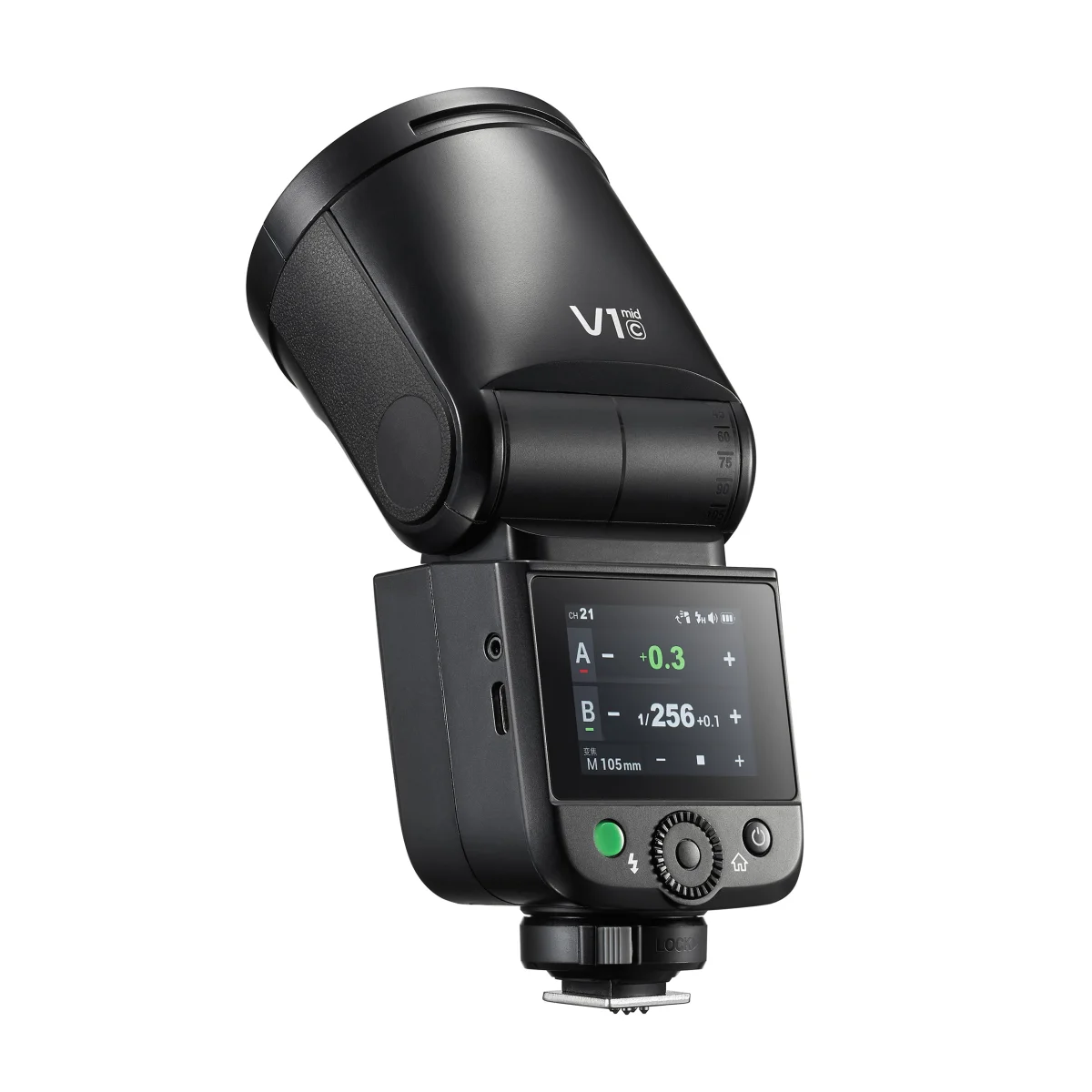 Вспышка накамерная Godox V1mid N TTL с круглой головкой для Nikon