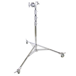 Стойка на колесах KUPO 610MR MEDIUM OVERHEAD ROLLER STAND фото На фото изображено Стойка на колесах KUPO 610MR MEDIUM OVERHEAD ROLLER STAND