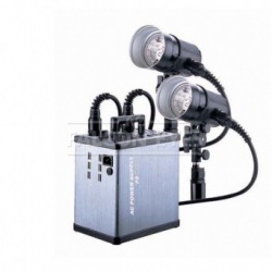 Вспышка FP-2400-2+P-2400х2 с аккумулятором фото На фото изображено Вспышка FP-2400-2+P-2400х2 с аккумулятором